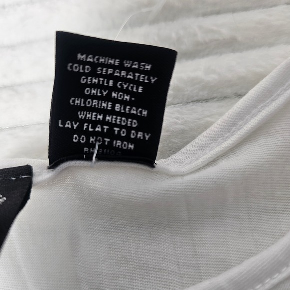 New Directions White Lace Sleeve Tie Front Top XL Feminine Resortwear Romantic - Picture 7 of 8